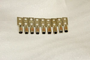 (9) L30N-38 Two-Hole Long Barrel Copper Compression, 3/0-3/8 ORANGE OEC98099A - Picture 1 of 2