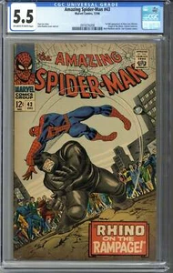 Amazing Spider-Man #43 CGC 5.5 - Foto 1 di 2