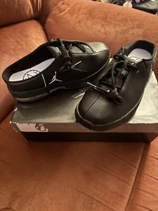 DS Nike Air Jordan 23 Te 2 Black Leather Mule Shoes 2005 310885-001 Women's 8 - Picture 1 of 5