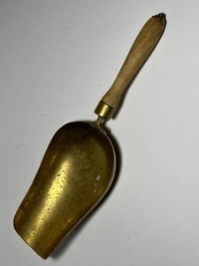 Antique Brass Grain Scoop - Picture 1 of 11