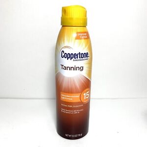 Tanning Dry Oil SPF 15 Coppertone Sunscreen Continuous Spray .5 Oz NEW R1