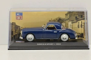 Simca 8 Sport 1952 Dark Blue Ixo Altaya 1/43 Racing Coupe Roadster - Picture 1 of 3