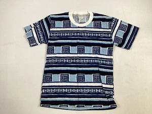 Boys Black Lion Blue Floral Cotton T Shirt Size 10 EUC - Picture 1 of 4