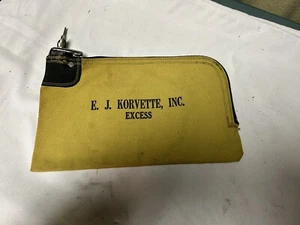 Vintage E.J. Korvette Inc. Banktasche Streyer Verschluss mit Schlüsseln - Bild 1 von 4