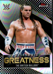 2021 Topps Finest WWE Uncrowned Greatness Insert #UG-18 The British Bulldog - Imagen 1 de 2