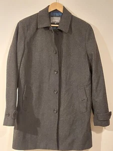 Linea Mens Grey Black Mix Tweed Style Coat Size L,Chest 40",Used Vgc - Picture 1 of 10