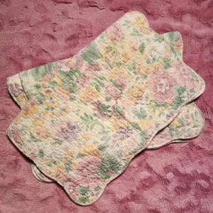 Ralph Lauren | Paar Vintage Blumenmuster Standard Kissen Shams - Bild 1 von 5