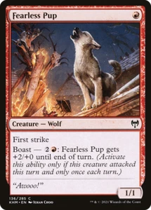 x4 Fearless Pup KHM MTG Kaldheim 136/285 COMÚN M/NM 4x - Imagen 1 de 1