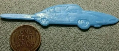 Decoração de bolo ou cupcake vintage de plástico JAGUAR E CAR AUTO - Imagem 1 de 4