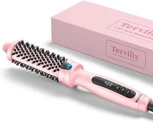 TERViiiX 1.25 Inch Ionic Thermal Curling Hot Brush Ceramic Tourmaline NEW - Picture 1 of 2