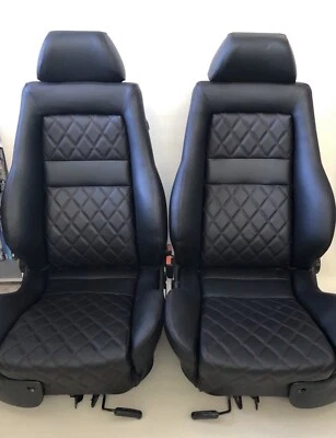 VW Golf 3 4 convertible leather seats reupholstered complete color concept GTI Edition - Image 1 of 4