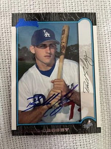 BUBBA CROSBY 1999 BOWMAN AUTOGRAPHED SIGNED AUTO BASEBALL CARD 408 DODGERS - Picture 1 of 1