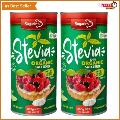 350g Sugarless Organic Sweetener Canister Duo - Perfect for Guilt-Free Treats - image 1 of 3