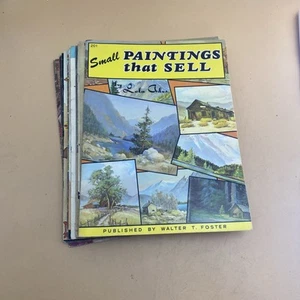 LOTE DE 10: Libros de instrucciones de arte vintage de Walter T. Foster guías de pintura cómo hacerlo - Imagen 1 de 24