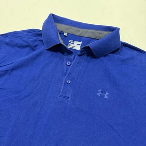 Camisa Polo Under Armour Hombres 3XL Azul Golf Calce Suelto Heatgear Logo Adulto - Imagen 1 de 9