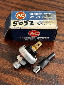 AC Delco 5052 Oil Pressure Switch WS-5 Oil 6-10psi - Picture 1 of 4
