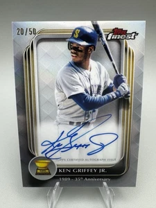 Ken Griffey Jr. 2025 Topps Finest Rookie Cup 35th Anniversary On Card Auto /50 - Picture 1 of 3