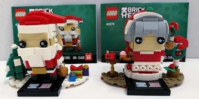 Lego Seasonal Holiday 40274 Mr. & Mrs. Claus BrickHeadz Navidad Santa Completo Foto 1 de 4