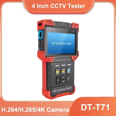 Cámara 4 pulgadas DT-T71 IPC 4K + AHD + TVI + CVI + CVBS + prueba de cable TDR RJ45 + puerto de red de 100 M Foto 1 de 4