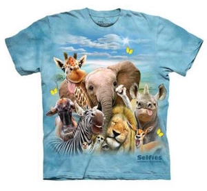 The Mountain Lion Meerkat African Selfie Zebra Elephant Animals T-Shirt S-4X - Picture 1 of 5