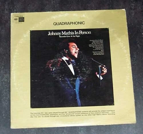 Johnny Mathis In Person  Quadraphonic Double LP - Image 1 of 1