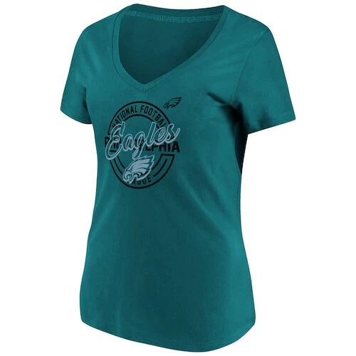 Philadelphia Eagles NFL Women's Majestic Break Tee Size Large -