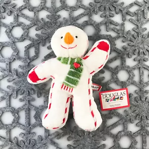 Douglas Cuddle Toy Snowman Cookie Softy Christmas RARE 655.1 Holiday Plush NWT - Foto 1 di 1