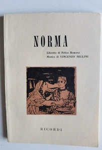NORMA MUSICA DI VINCENZO BELLINI - LIBRETTO D'OPERA - Imagen 1 de 3