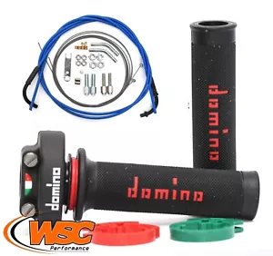 Domino XM2 Quick Action Throttle, Choice of Grips +Venhill Universal Cable 1M - Picture 1 of 11