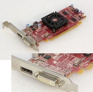 512 MB ATI RADEON HD4550 PCIe DVI + DISPLAYPORT SCHEDA GRAFICA WINDOWS XP 7 8 G46 - Foto 1 di 1