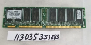 256MB SDRAM SDR SYNCH PC133 CL3 133MHZ 168PIN SINGLE RANK NON-ECC 1RX8 32X8 - Picture 1 of 1