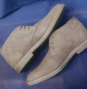 NEW VINTAGE 1990s Dexter Comfort Men's Chukka Boots Size 11 Suede Gray - Picture 1 of 4