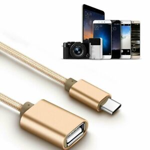 USB 3.1 Type C to USB 3.0 Type A Male-to-Female OTG Data Connector Cable Adapter