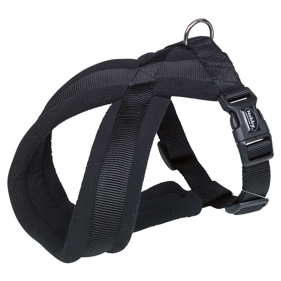 Nobby Komfort Geschirr Classic schwarz, gepolstert, stufenlos verstellbar, Hund - Bild 1 von 1