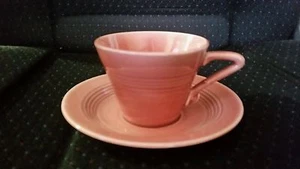 Vintage Harlequin Fiesta cup and saucer Rose - Picture 1 of 3