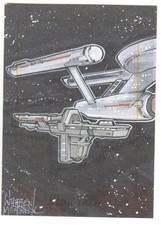 Star Trek TOS 50th Anniversary Warren Martineck Sketch Card Antares Charlie X
