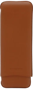 MARTIN WESS NATURAL SMOOTH GOATSKIN / COWHIDE LEATHER 3 CHURCHILL CIGAR CASE NEW - Picture 1 of 3