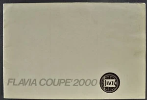 1969-1970 Lancia Flavia Coupe 2000 Catalog Brochure Original 4-Language Text - Picture 1 of 11