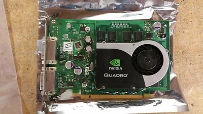 Dell Nvidia Quadro FX570 PCI-E DDR2 Dual DVI 256MB Graphics Card WX397  #064 - Image 1 of 2