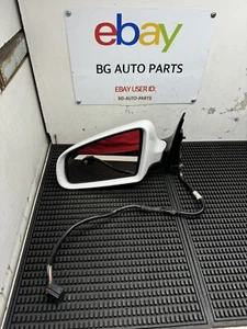 2005-2008 AUDI A6 C6 GENUINE FRONT LEFT DRIVER DOOR SIDE VIEW MIRROR WHITE OEM - Picture 1 of 10