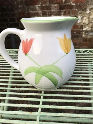 Cargo White/floral Jug - Image 1 of 4