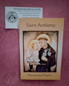 ST ANTHONY OF PADUA NOVENA & PRAYERS-POCKET or PURSE SIZE BOOKLET - Picture 1 of 1