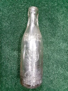 1914 COCA COLA "SFB" Straight Side Glass ROME GA Bottle SAMUEL FRANK BARON - Imagen 1 de 9