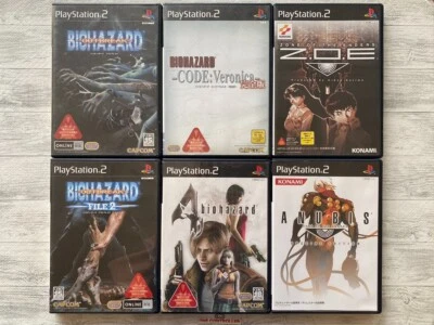 SONY PS2 Resident Evil Outbreak 1 2 & Code Veronica & 4 & ZOE Zone of the enders - Image 1 of 4