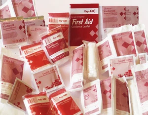 Kit de recarga COMPLETO de primeros auxilios Ezy-Aid HSE para 10 personas - Paquete en el lugar de trabajo, CE - Imagen 1 de 1