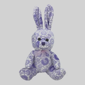 Juguete de peluche floral Walmart Bunny Rabbit 11" púrpura flor margarita - Imagen 1 de 12