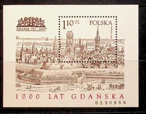 POLAND Sc 3343 NH SOUVENIR SHEET OF 1997 - GDANSK - Picture 1 of 1