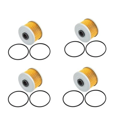 4pcs Oil Filter For Kawasaki KLX 300 KLX300 KLX300R A1-A10,A6F,A7F 1996-2007 - Image 1 of 4