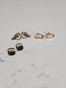 Sushi Earings. 3 Pairs. Unbranded. - Picture 1 of 5