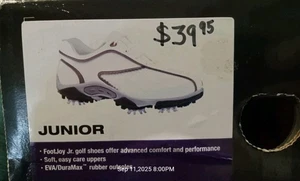 FootJoy  Junior Golf Shoes 45049 Size 2M - Fit Junior 5-6 Yrs Old - Picture 1 of 13